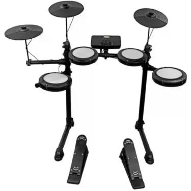 Imagem de Bateria Eletrônica Digital 7 Pads 2 Pedais - Tivoli