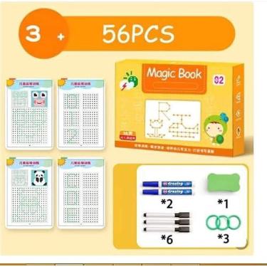 Imagem de Caderno de Traço e Desenho Infantil - Magicbook IBMKIDS (56 Peças)