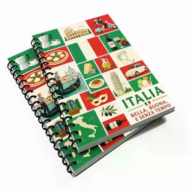 Imagem de Caderno Universitário 96 fls Pais Italia - Premium
