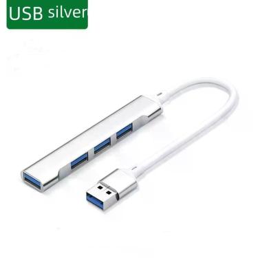 Imagem de Hub USB-C 3.0 Tipo 3.1 4 Portas com Otg em Liga de Alumínio para Expansão de Dispositivos OEM