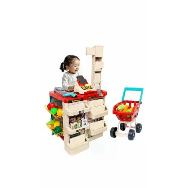 Imagem de Mercado Infantil com Caixa Registradora e Carrinho - Congratulations S