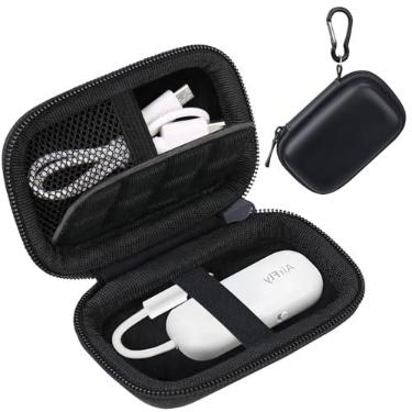 Imagem de Lacdo Estojo de transporte rígido para AirFly Pro/SE/Duo, Relé Avantree, 1Mii ML300 Transmissor sem fios bluetooth Recetor Estojo portátil para avião para cabo USB, adaptador, unidade flash, Preto