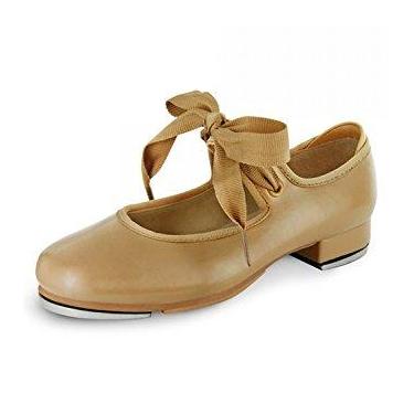 Imagem de Bloch Tênis de dança feminino Annie Tyette, Marrom, bronze, 11 Wide Little Kid