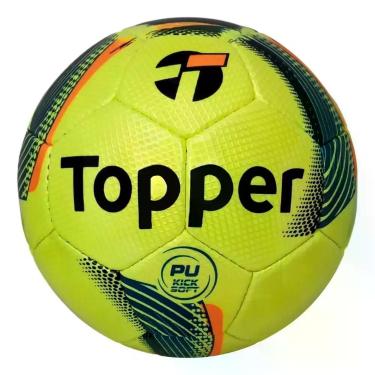 Imagem de Bola De Futebol Society Topper Sintético PRO, Amarelo, Azul