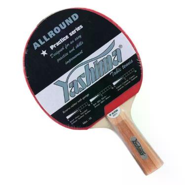 Imagem de Raquete Yashima Tenis de Mesa Borracha Lisa Com Esponja - Pt, Pto, Ver