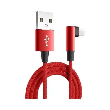 Imagem de Cabo Tipo C De Carregamento Rápido 5A Com Conector Em Ângulo De 90 Gra