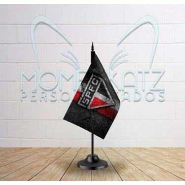 Imagem de Mini bandeira de mesa São Paulo 20x12cm  Personalizada  Haste de 28cm 
