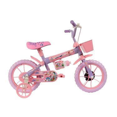 Imagem de Bicicleta Infantil Aro 12" Verden Bikes Amy Rosa com Rodinhas e Cestin