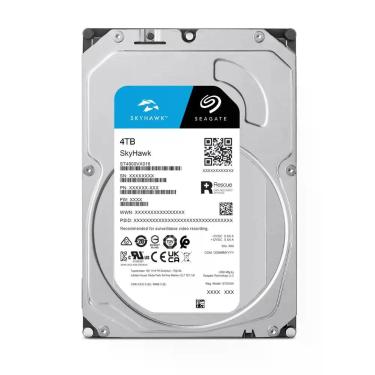 Imagem de Hd 4tb seagate skyhawk, 3.5', sata iii 6gb/s, 5400rpm, cache 256mb - s