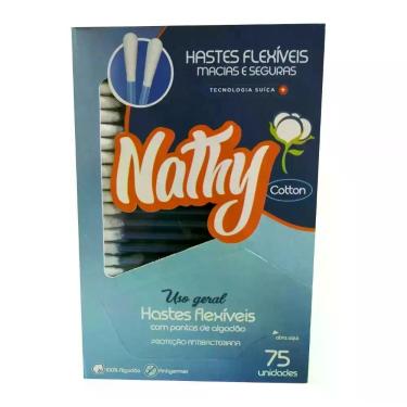 Imagem de KIT 20 CAIXAS Cotonete Hastes Flexíveis (NATHY) - Caixa com 75 Unidade