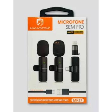 Imagem de Kit 2 Microfone Duplo Profissional De Lapela Anti Ruído Tipo C - Bul E