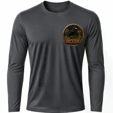 Imagem de Camisa Uv +50 Pássaro Bicudo - Proteção Solar cor:GrafiteTamanho:GG - 