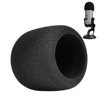 Imagem de PhantAccy Filtro Pop/Para-brisas para Microfones Blue Yeti e Yeti Pro, Capa de Microfone de Espuma para Filtrar Plosivos e Ruídos de Chiado