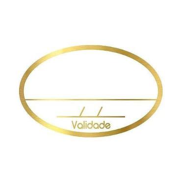 Imagem de Adesivo "Validade" - Ref.2013 - Hot Stamping - Dourado - 100 unidades 