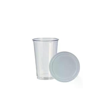 Imagem de 100 un tampa sem furo com copo descartavel 500/550ml pp liso - JL EMBA