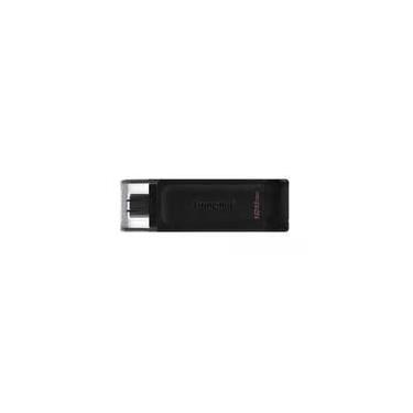 Imagem de Pen Drive 128GB Kingston DataTravaler 70, USB-C 3.2, Preto - DT70/128GB