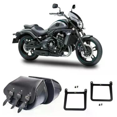 Imagem de Bolsa Custom Alforge 32L Liso Afastador Moto Vulcan 650 Para Sissy bar