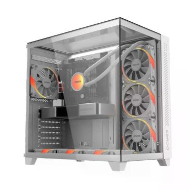 Imagem de Gabinete Gamer Forcefield Max White Ghost Mid-tower ATX Micro ATX Mini ITX Vidro Temperado Branco Pcyes