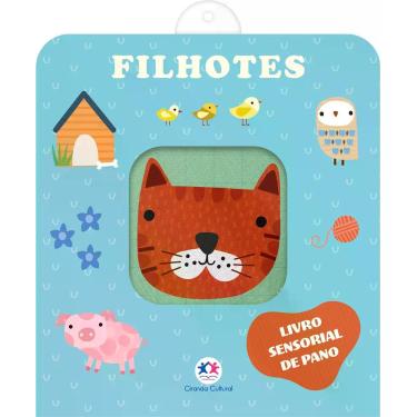 Imagem de Livro - Filhotes - Livro sensorial de pano para bebês
