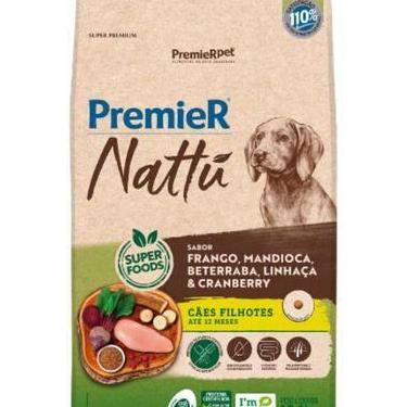 Imagem de Ração Premier Nattu Para Cães Filhotes Sabor Mandioca 10kg