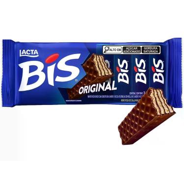 Imagem de Chocolate Bis ao Leite 100,8g Lacta, 1 Pacote com 16 unidades, Ao Leit