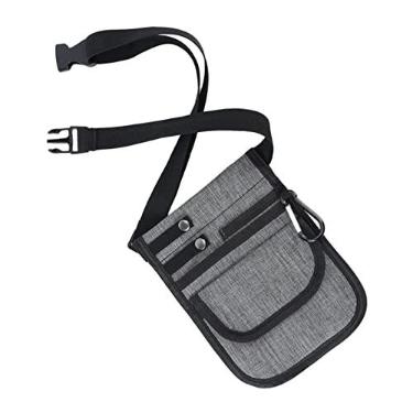 Imagem de Newmind Bolsa Organizadora Nurse Fanny Pack Tool Belt Bag Holder Small Storage Utilitário Hip Bag para Cuidados de Enfermagem Canetas Femininas Masculinas, Cinza Escuro