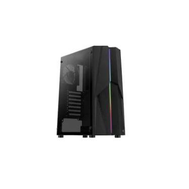 Imagem de Gabinete Gamer Aerocool Mecha Mid Tower Rgb Usb 3.0 Vidro Temperado - Preto