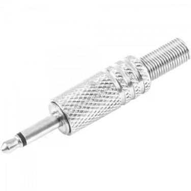 Imagem de Plug P2 Mono Níquel Com Mola Pgpd0005 Prata Storm - Pct / 50