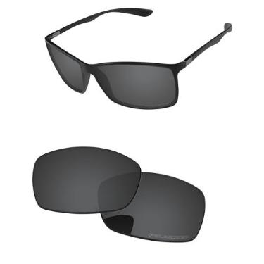 Imagem de PapaViva Lentes de substituição compatíveis com óculos de sol Ray-Ban Liteforce RB4179 62 mm, Preto liso, Liteforce RB4179 62mm