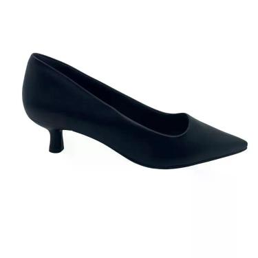 Imagem de Sapato Ramarim Scarpin Salto Baixo Preto 2515101, Preto, 35