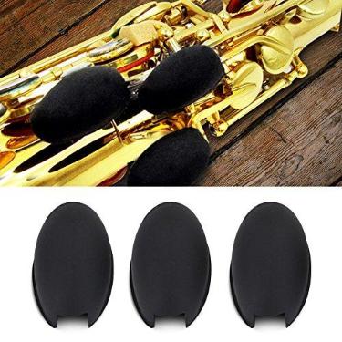Imagem de 3 peças/lote saxofone borracha descanso de polegar, almofadas de palma almofadas de dedo ferramentas de proteção de dedo para saxofone tenor soprano alto instrumentos de sopro sax alto preto sax palma chaves de elevação saxofone palma chaves de elevação