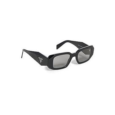 Imagem de Prada Óculos de sol femininos 0PR 17WS, Espelhado preto / cinza Int Silver, tamanho �nico