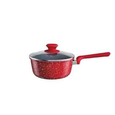 Imagem de Euro Home - Panela 18 cm de Alumínio com antiaderente ColorStone Volcano - ALU8457-VO