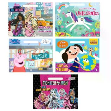 Imagem de Kit livro infantil blocão de colorir meninas. - Ciranda Cultural