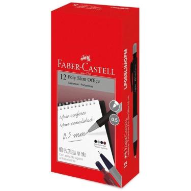 Imagem de Lapiseira 0.5MM POLY SLIM Office MIX CX.C/12 - FABER-CASTELL
