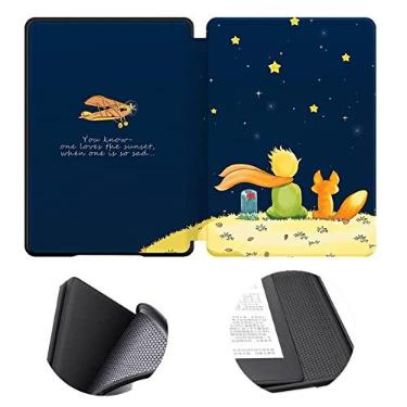 Imagem de Capa para Kindle 8ª Geração (2016, Modelo: SY69JL) - Inclui camada externa em TPU macio, couro PU repelente à água e função automática de ativação/desativação da tela.