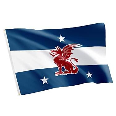 Imagem de Bandeira da Fraternidade Capítulo Beta Theta Pi 0,91 m x 1,5 m Faixa de Poliéster Decoração