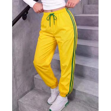 Imagem de Calça Jogger Feminina Cintura Elástica Brasil Esportiva Blogueira Copa