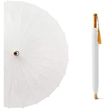 Imagem de Guarda-chuvas À Prova De Vento Grande Guarda-chuva De Chuva, 24 Costelas De Fibra De Vidro À Prova De Vento, Alça De Madeira Retrô Guarda-chuva Longo E Reto, Guarda-sol Requintado Confortável Para
