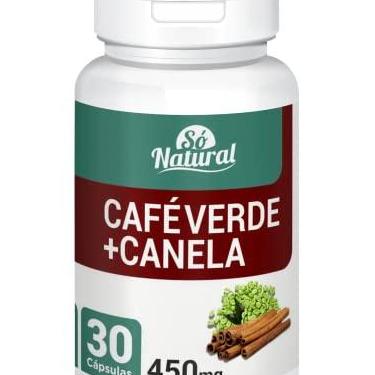 Imagem de Café Verde com Canela 450 mg 30 Cápsulas Só Natural