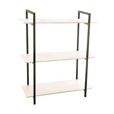 Imagem de METALTRU - Estante 3 Niveis Metalon, Verde com Legno.