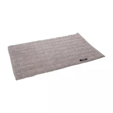 Imagem de Tapete Piso Premium Algodão Quadradinho Cinza 50x80cm - Wolff