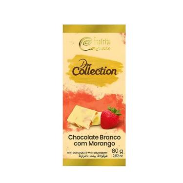 Imagem de Chocolate Espírito Cacau Branco com Morango - 80g (Sem Glúten)