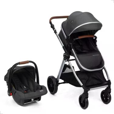 Imagem de Carrinho Travel System Romanzo Duo Infanti Cor Preto Chassi Prata, Pre