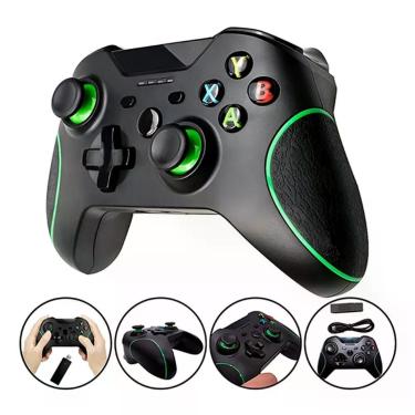 Imagem de Joystick Sem Fio Controle Compatível Com Xbox One Pc E Cloud Gaming Cor Preto E Verde
