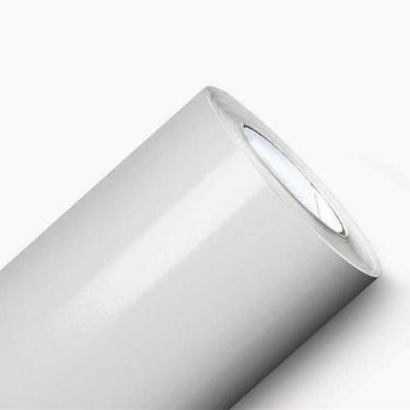 Imagem de Papel Adesivo vinílico Moveis Geladeira Branco Brilho 50x50 - adesivar