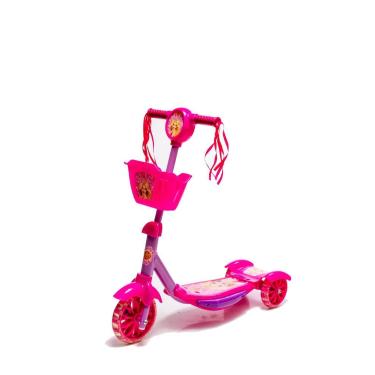 Imagem de Patinete Resistente Divertido Rosa Suporta até 40 kg - DM Toys
