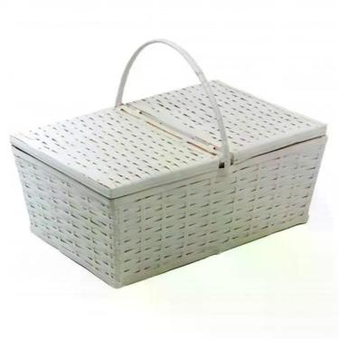 Imagem de Cesta de Piquenique G Fibra Sintética 49x31x19 - Artesanato com Fibra,