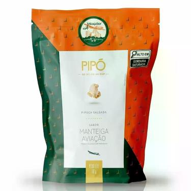 Imagem de Pipoca Gourmet Pronta Salgada Sabor Manteiga Aviação 36g Sachê Individ