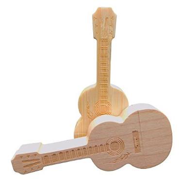 Imagem de Pen Drives USB de madeira para guitarra pendrive para presentes e presentes (2 unidades de bordo e bambu, 32 GB)